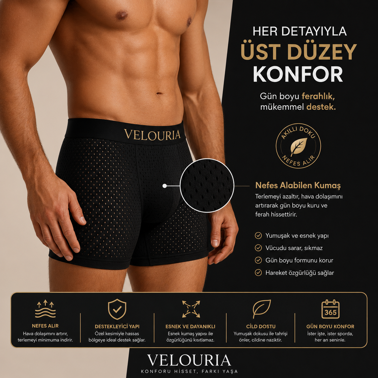 Premium Fiber Boxer Şort
