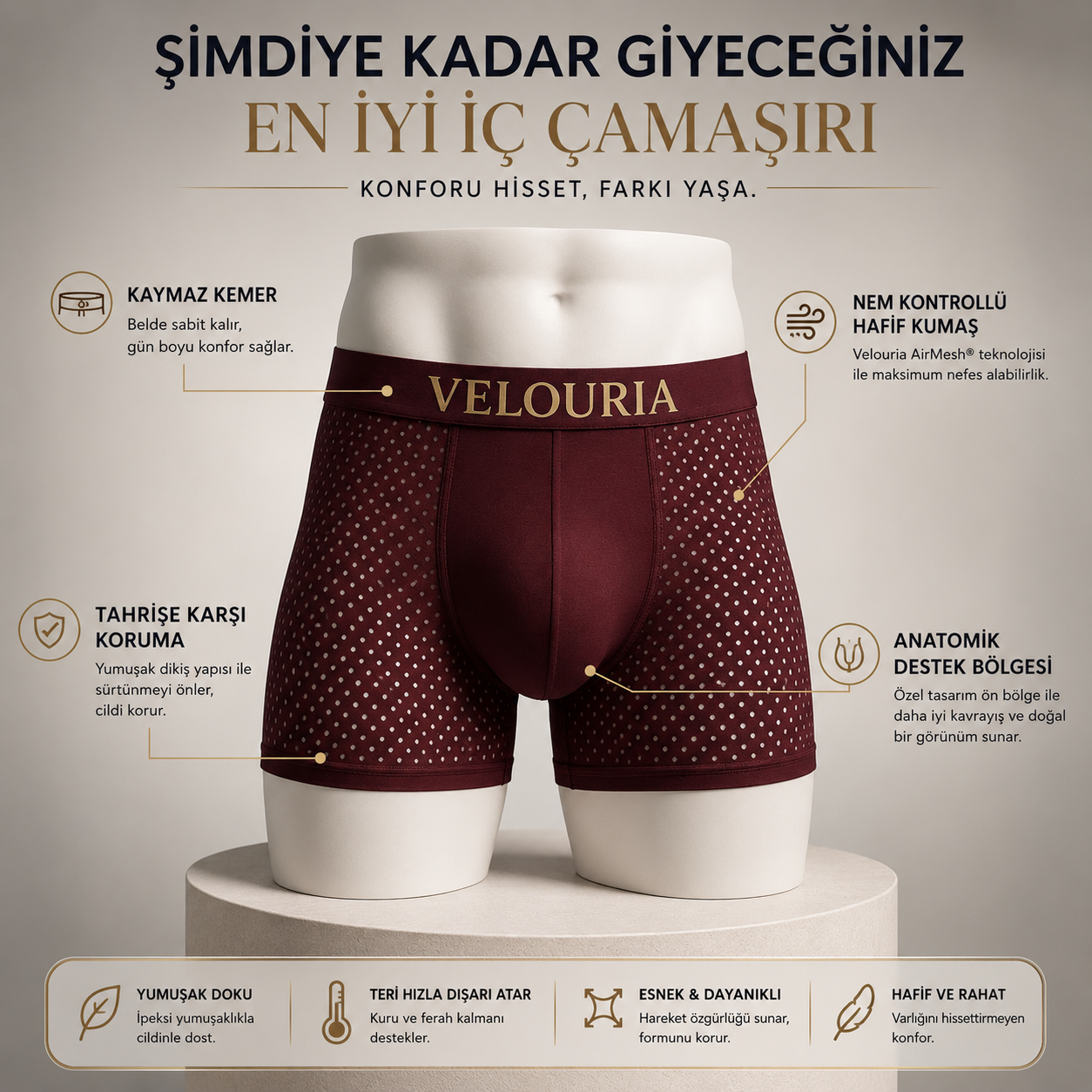 Premium Fiber Boxer Şort