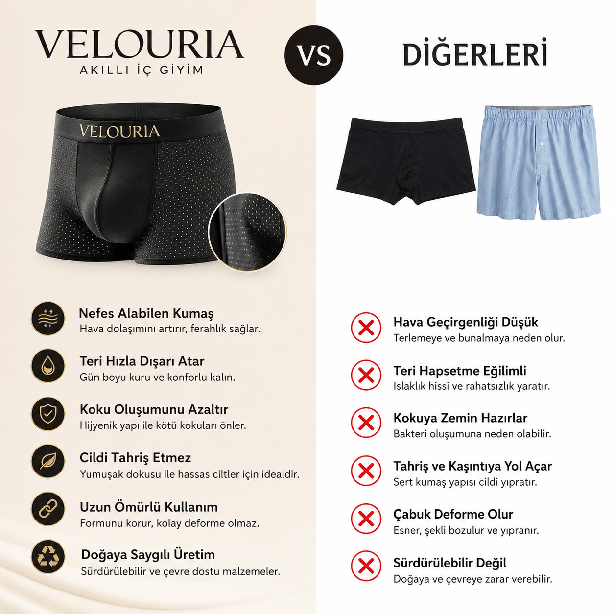Premium Fiber Boxer Şort