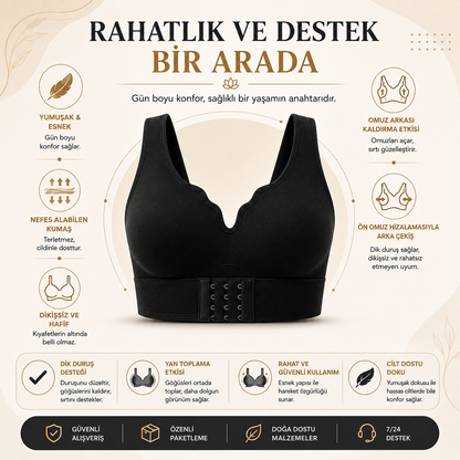 Duruş Destekleyici Konfor Sütyeni | Toparlayıcı ve Günlük Rahat Kullanım