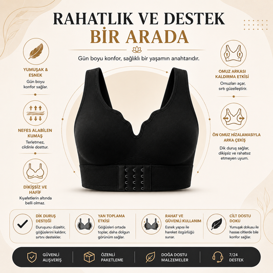 Duruş Destekleyici Konfor Sütyeni | Toparlayıcı ve Günlük Rahat Kullanım