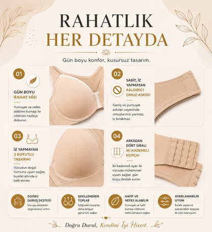 Duruş Destekleyici Konfor Sütyeni | Toparlayıcı ve Günlük Rahat Kullanım