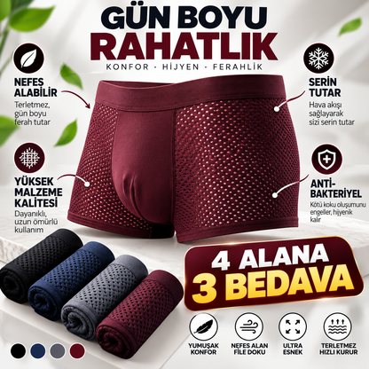 Velouria™ AirFlex Nefes Alan Bambu Boxer